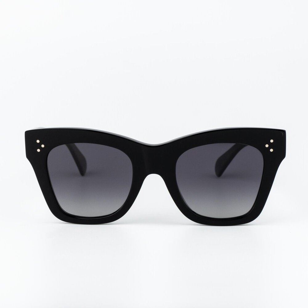 Celine 3 DOTS Women Sunglasses Black Grey Gradient CL4004IN 01D NEW AUTHENTIC - Picture 2 of 13